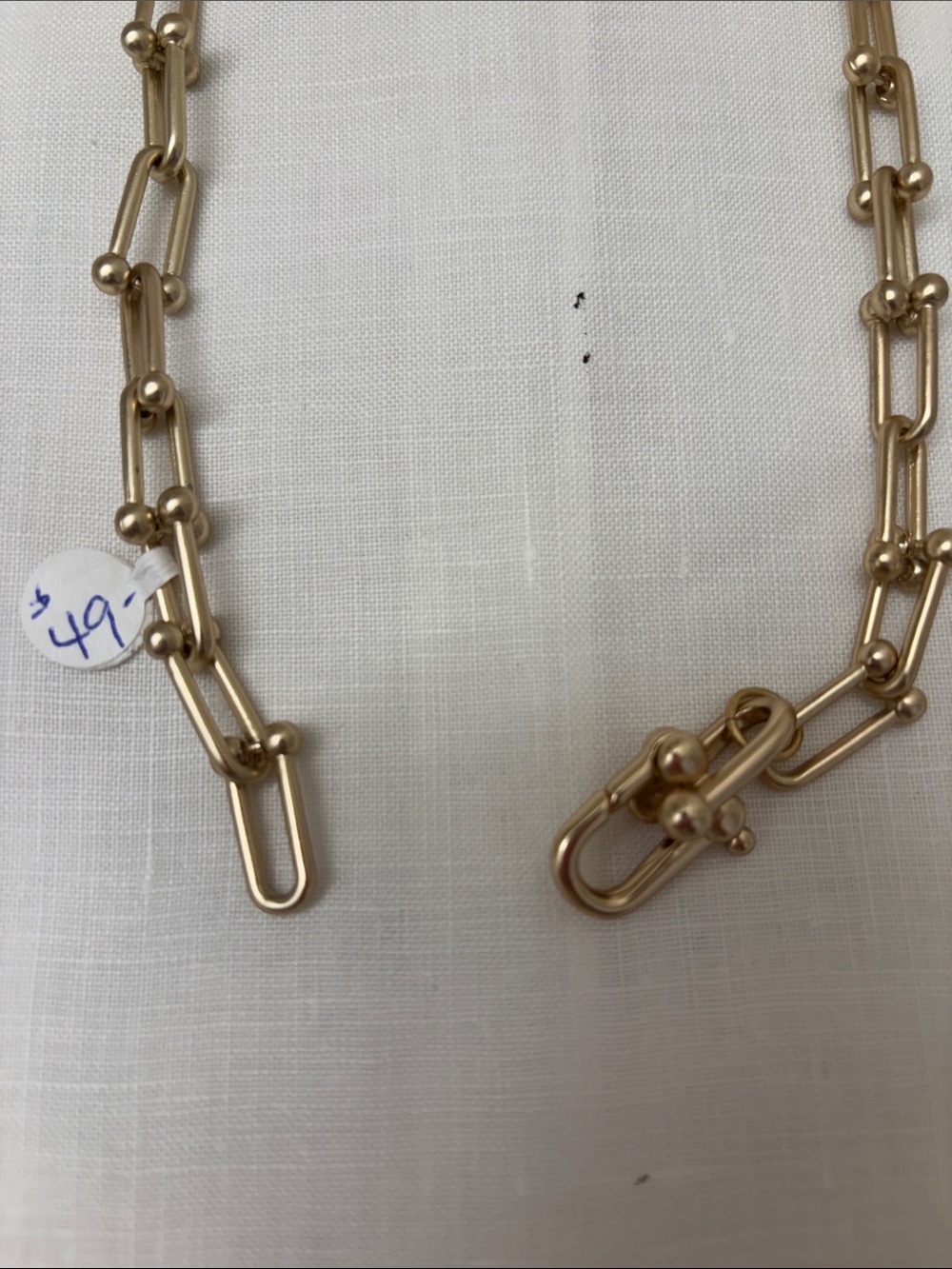 Fashion Gold Link Chain Necklace - Women Jewelry - Picture 4 of 6